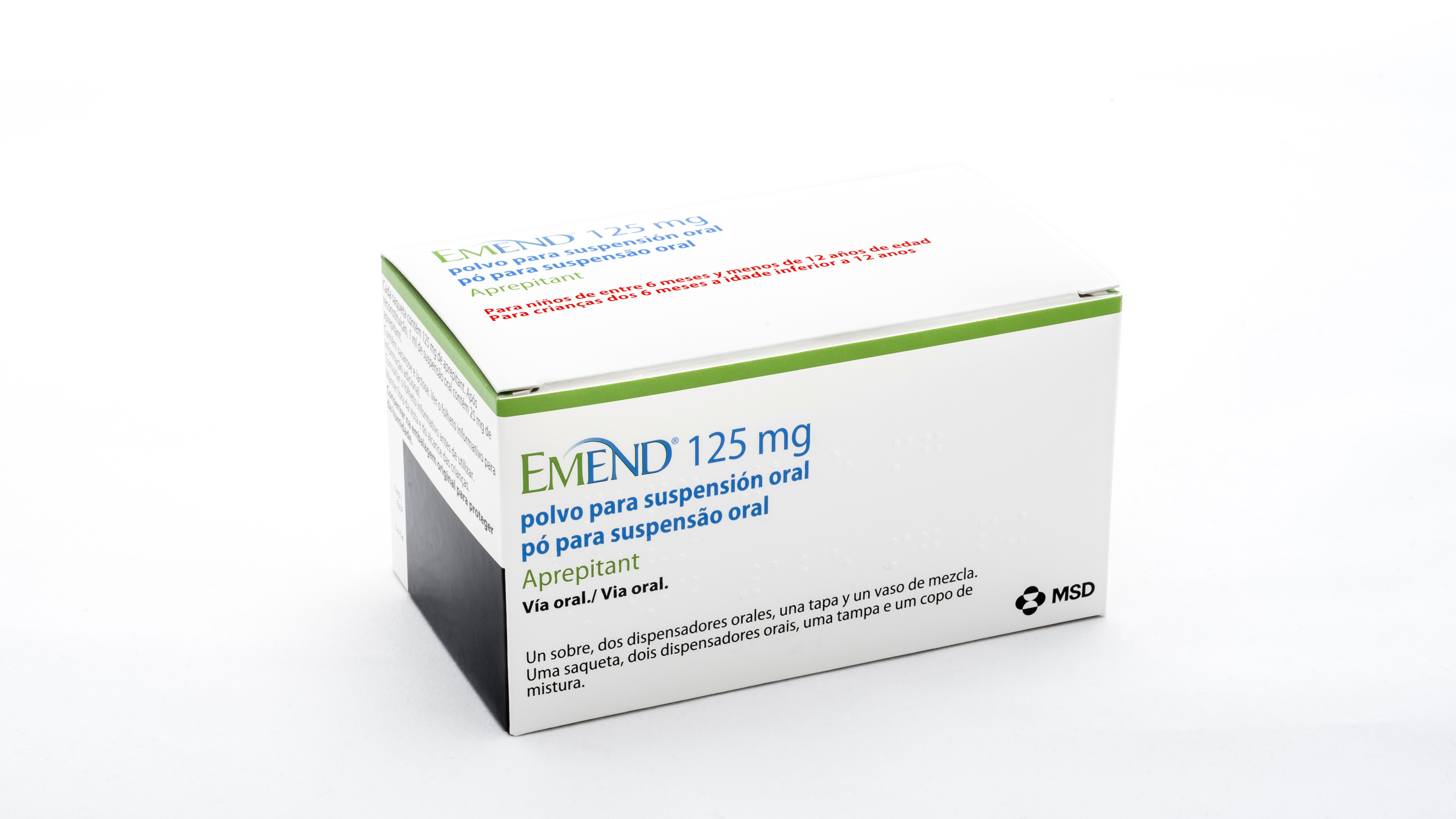 EMEND 125 mg 1 SOBRE POLVO PARA SUSPENSION ORAL