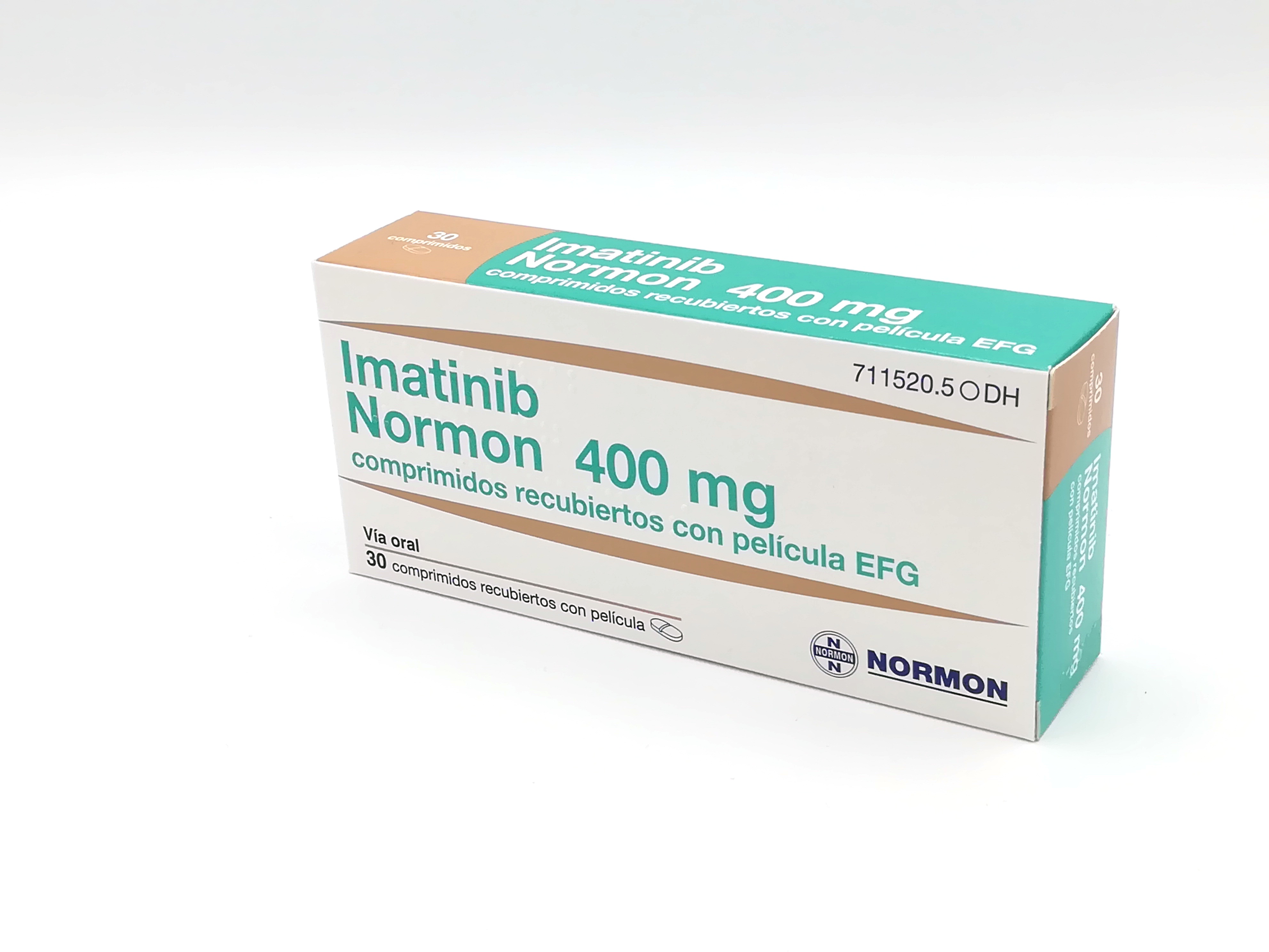 IMATINIB NORMON EFG 400 mg 30 COMPRIMIDOS RECUBIERTOS BLISTER Al/Al-PA-PVC