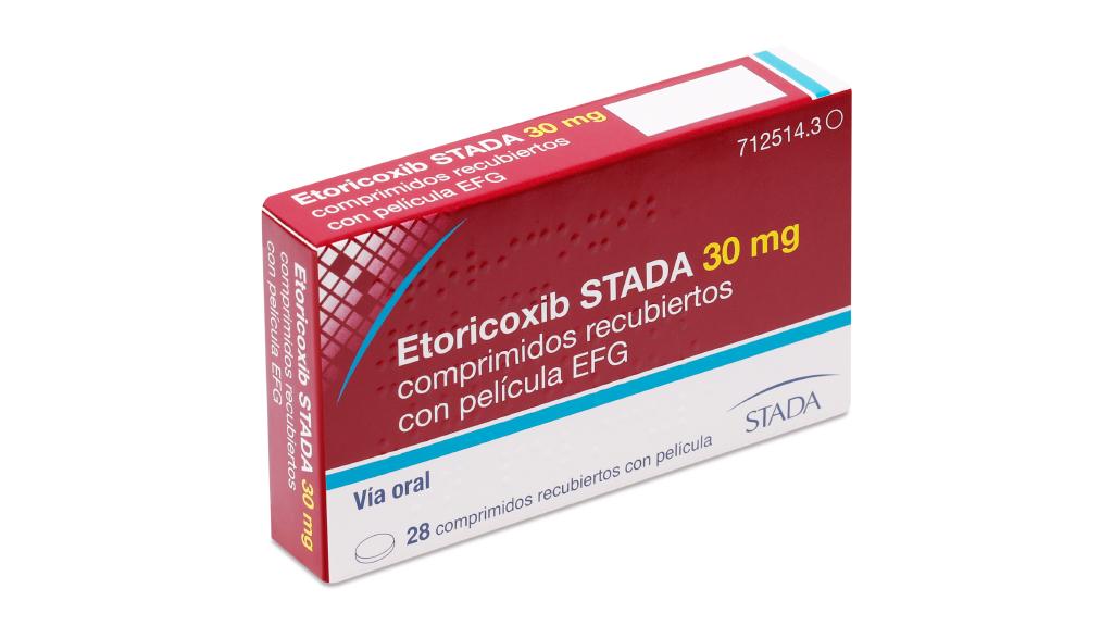 ETORICOXIB STADA EFG 30 mg 28 COMPRIMIDOS RECUBIERTOS