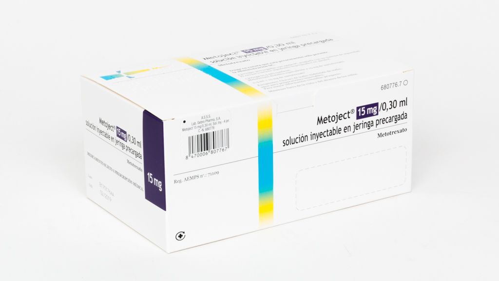 METOJECT 15 mg 1 JERINGA PRECARGADA SOLUCION INYECTABLE 0,3 ml