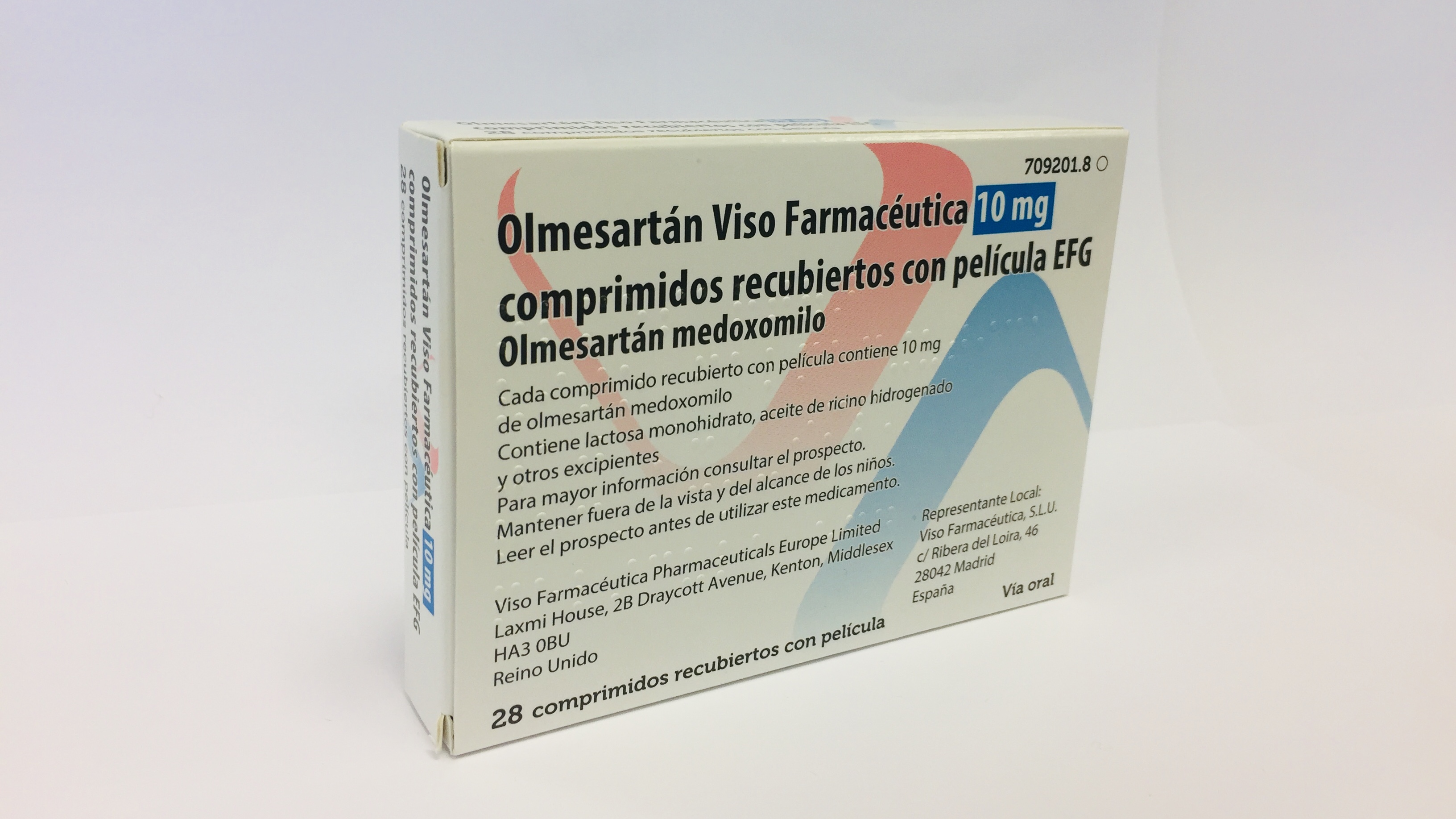 OLMESARTAN VISO FARMACEUTICA EFG 10 mg 28 COMPRIMIDOS RECUBIERTOS