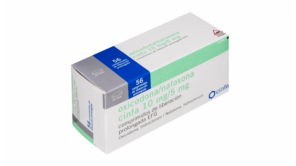 OXICODONA/NALOXONA CINFA EFG 10 mg/5 mg 56 COMPRIMIDOS LIBERACION PROLONGADA