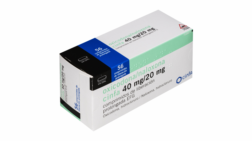 OXICODONA/NALOXONA CINFA EFG 40 mg/20 mg 56 COMPRIMIDOS LIBERACION PROLONGADA