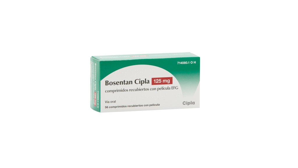 BOSENTAN CIPLA EFG 125 mg 56 COMPRIMIDOS RECUBIERTOS