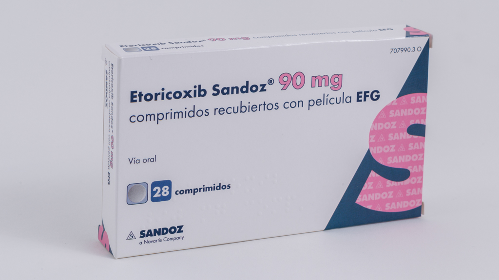 ETORICOXIB SANDOZ EFG 90 mg 28 COMPRIMIDOS RECUBIERTOS