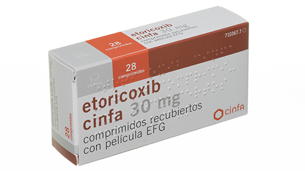 ETORICOXIB CINFA EFG 30 mg 28 COMPRIMIDOS RECUBIERTOS