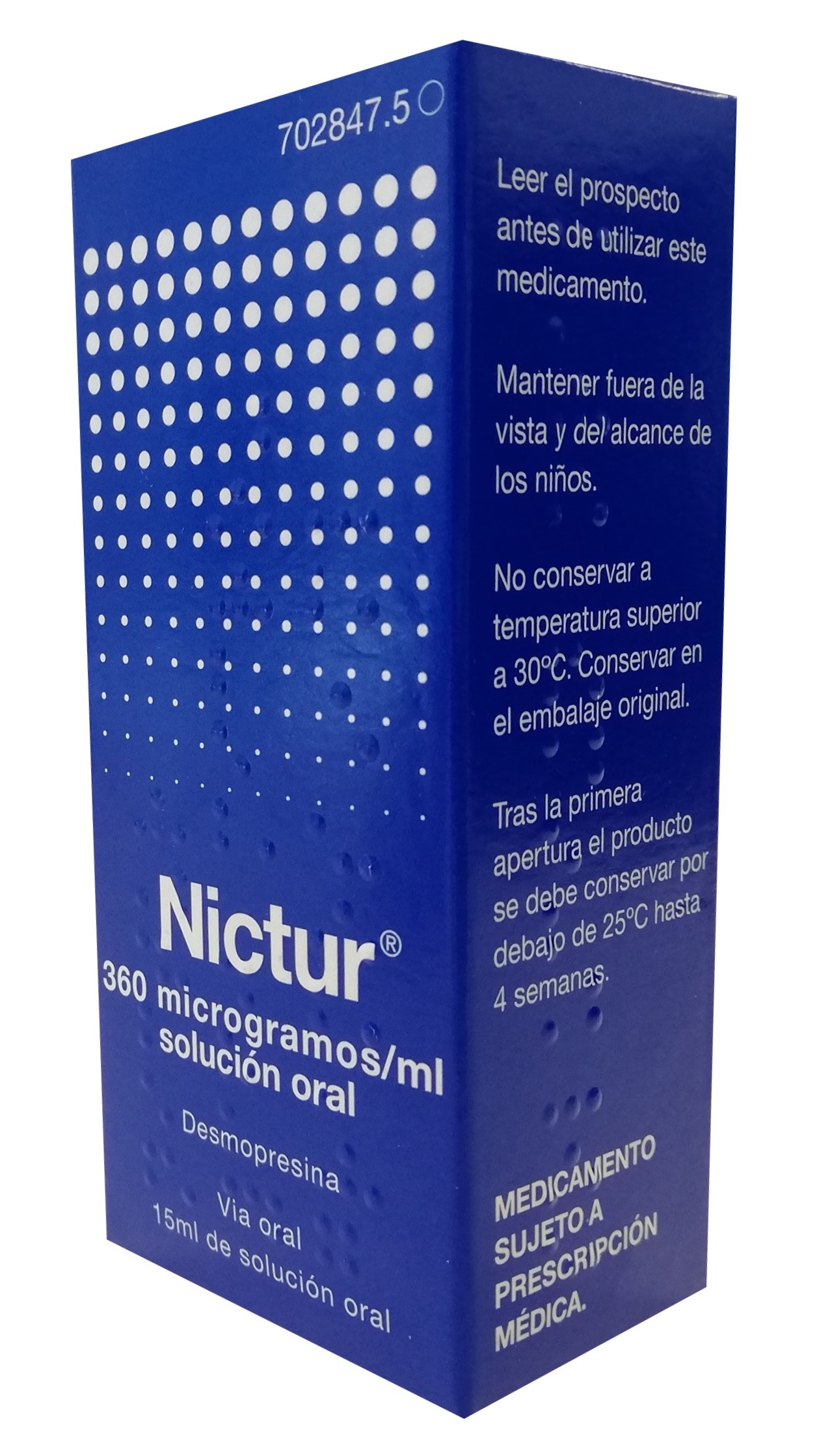 NICTUR 360 microgramos/ml SOLUCION ORAL 1 FRASCO 15 ml