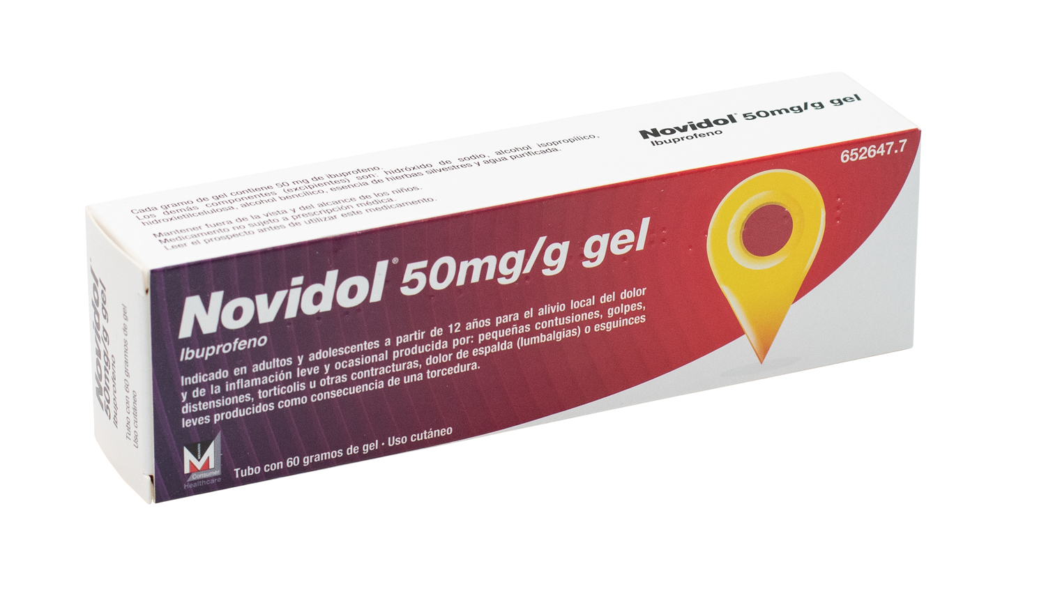 NOVIDOL 50 mg/g GEL CUTANEO 1 TUBO 100 g