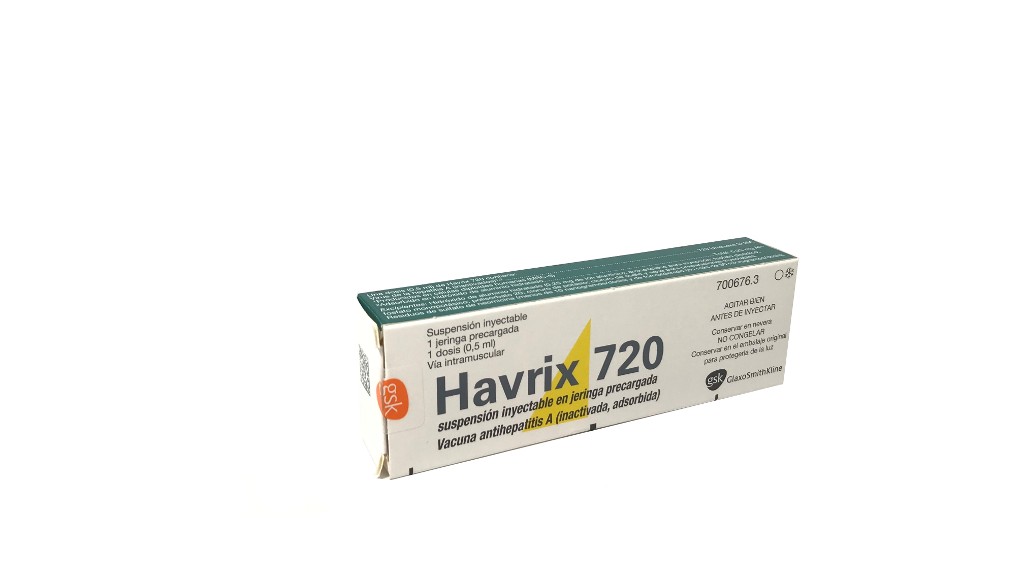 HAVRIX 720 U 1 JERINGA PRECARGADA SUSPENSION INYECTABLE 0,5 ml