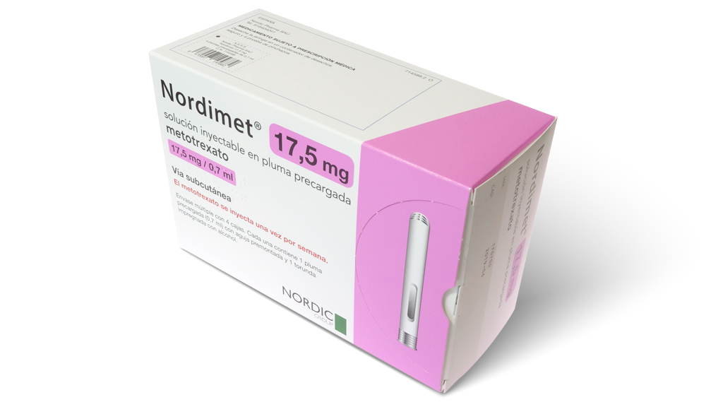 NORDIMET 17,5 mg 1 PLUMA PRECARGADA SOLUCION INYECTABLE 0,7 ml + 1 TORUNDA