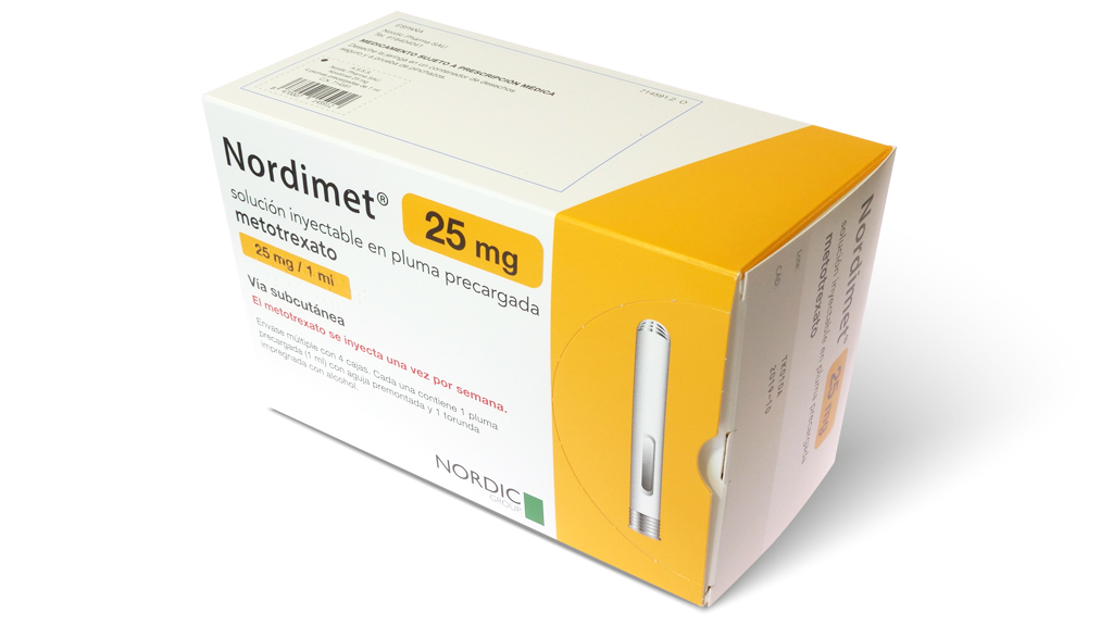 NORDIMET 25 mg 1 PLUMA PRECARGADA SOLUCION INYECTABLE 1 ml + 1 TORUNDA