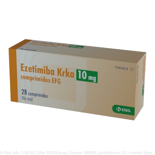 EZETIMIBA KRKA EFG 10 mg 28 COMPRIMIDOS