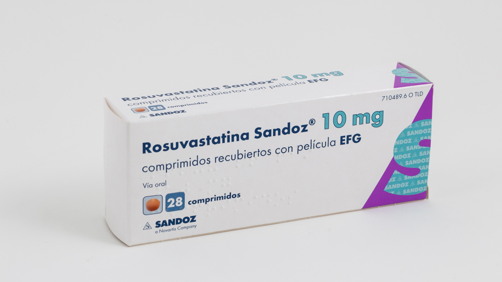 ROSUVASTATINA SANDOZ EFG 10 mg 28 COMPRIMIDOS RECUBIERTOS