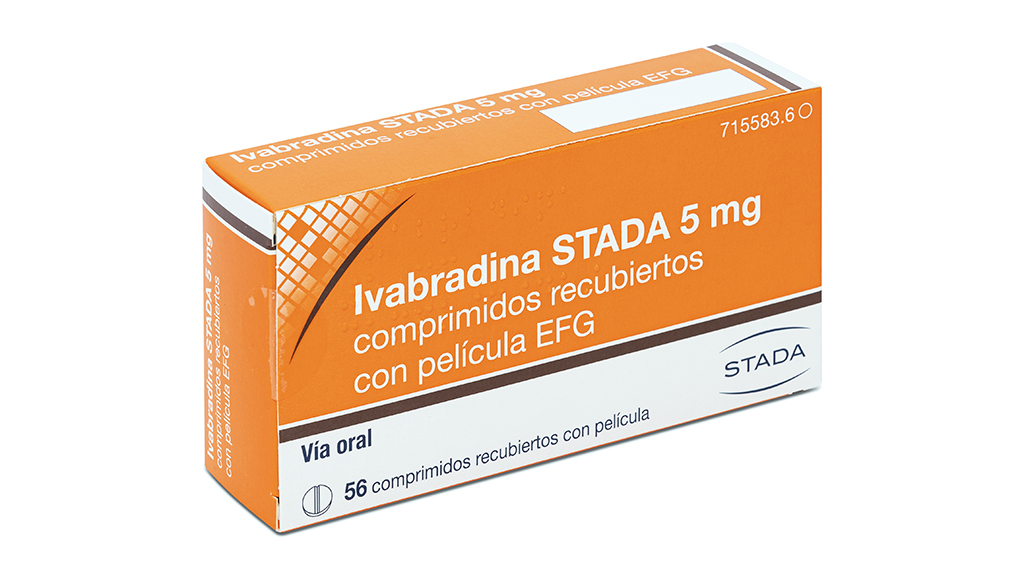 IVABRADINA STADA EFG 5 mg 56 COMPRIMIDOS RECUBIERTOS BLISTER Al/Al