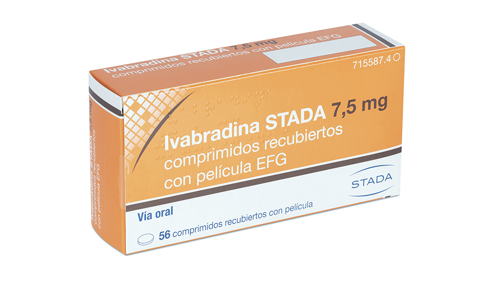 IVABRADINA STADA EFG 7,5 mg 56 COMPRIMIDOS RECUBIERTOS BLISTER PVC/PE/PVDC/Al