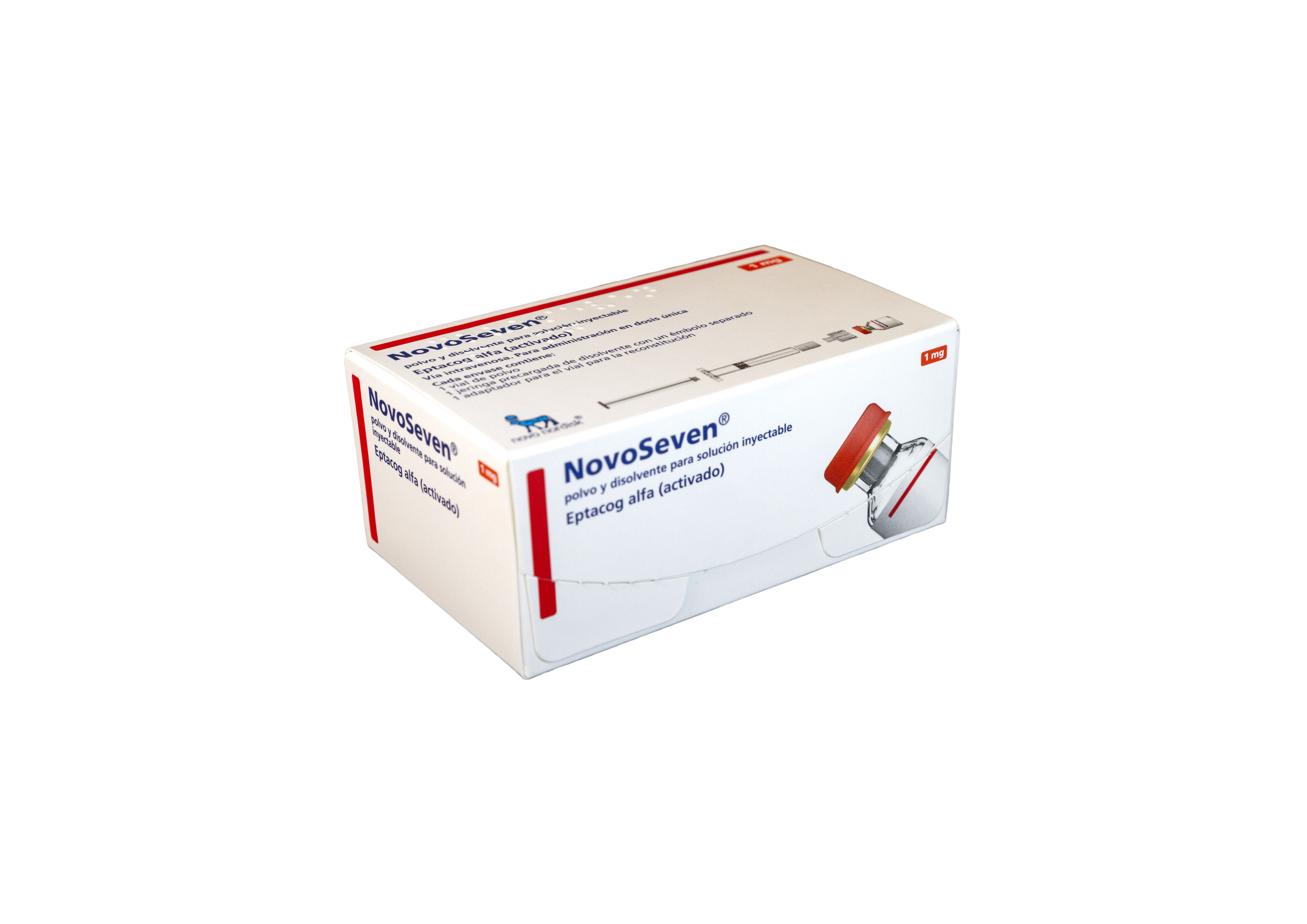 NOVOSEVEN 1 mg 50 KUI 1 VIAL POLVO PARA SOLUCION INYECTABLE + 1 JERINGA PRECARGADA DISOLVENTE