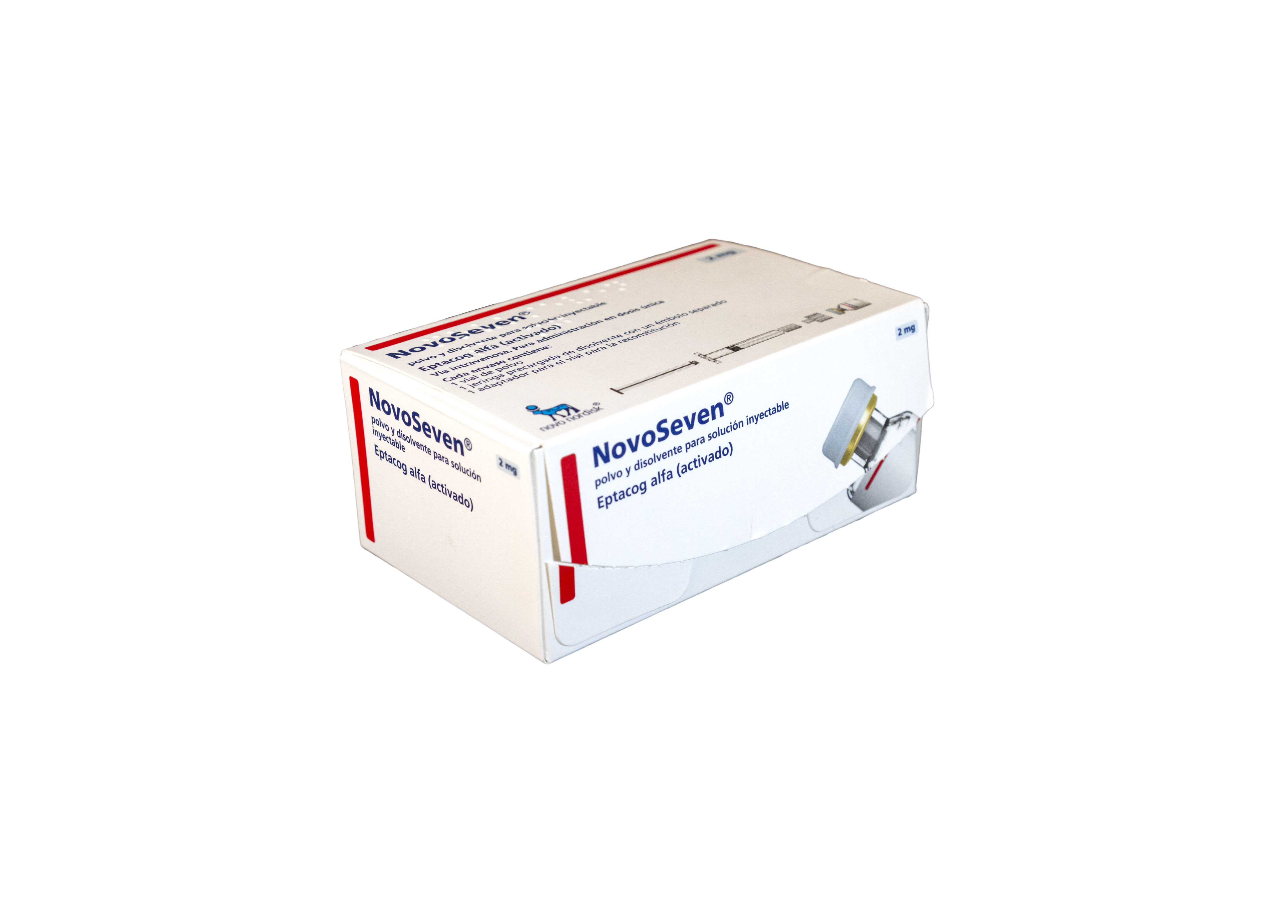 NOVOSEVEN 2 mg 100 KUI 1 VIAL POLVO PARA SOLUCION INYECTABLE + 1 JERINGA PRECARGADA DISOLVENTE