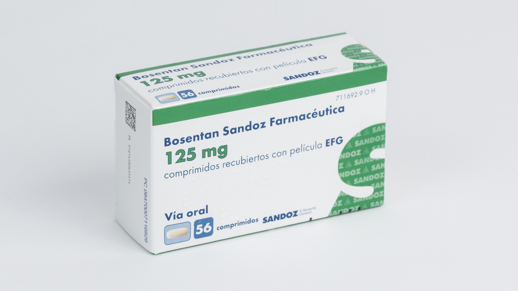 BOSENTAN SANDOZ FARMACEUTICA EFG 125 mg 56 COMPRIMIDOS RECUBIERTOS