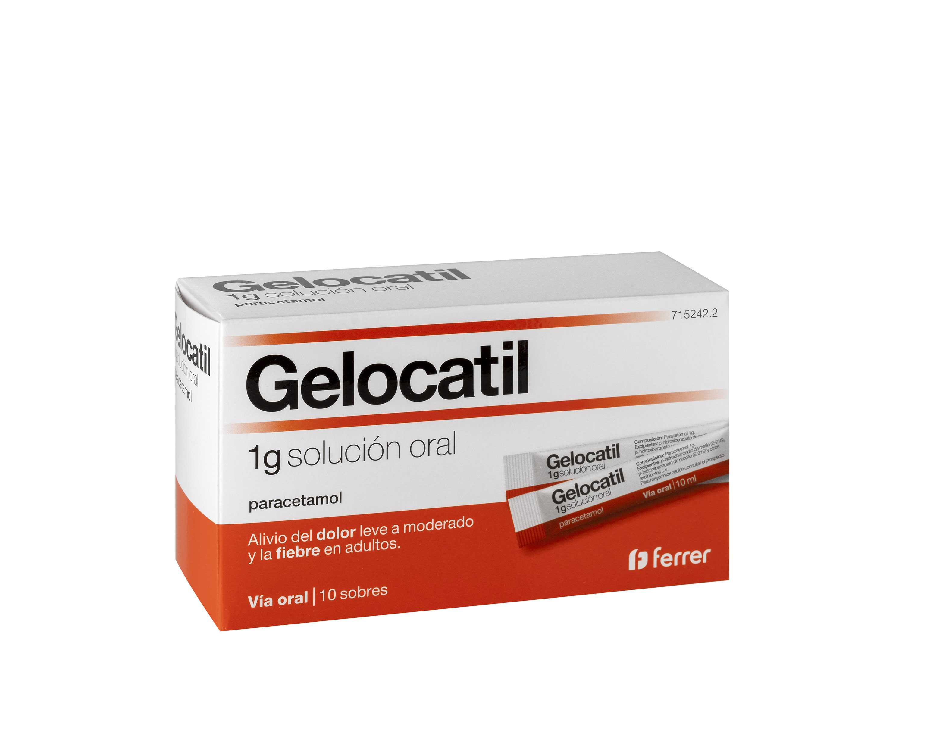 GELOCATIL 1 g 10 SOBRES SOLUCION ORAL