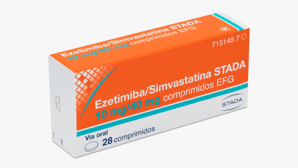 EZETIMIBA/SIMVASTATINA STADA EFG 10 mg/40 mg 28 COMPRIMIDOS