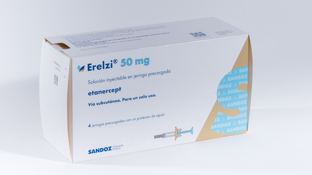 ERELZI 50 mg 4 JERINGAS PRECARGADAS SOLUCION INYECTABLE 1 ml