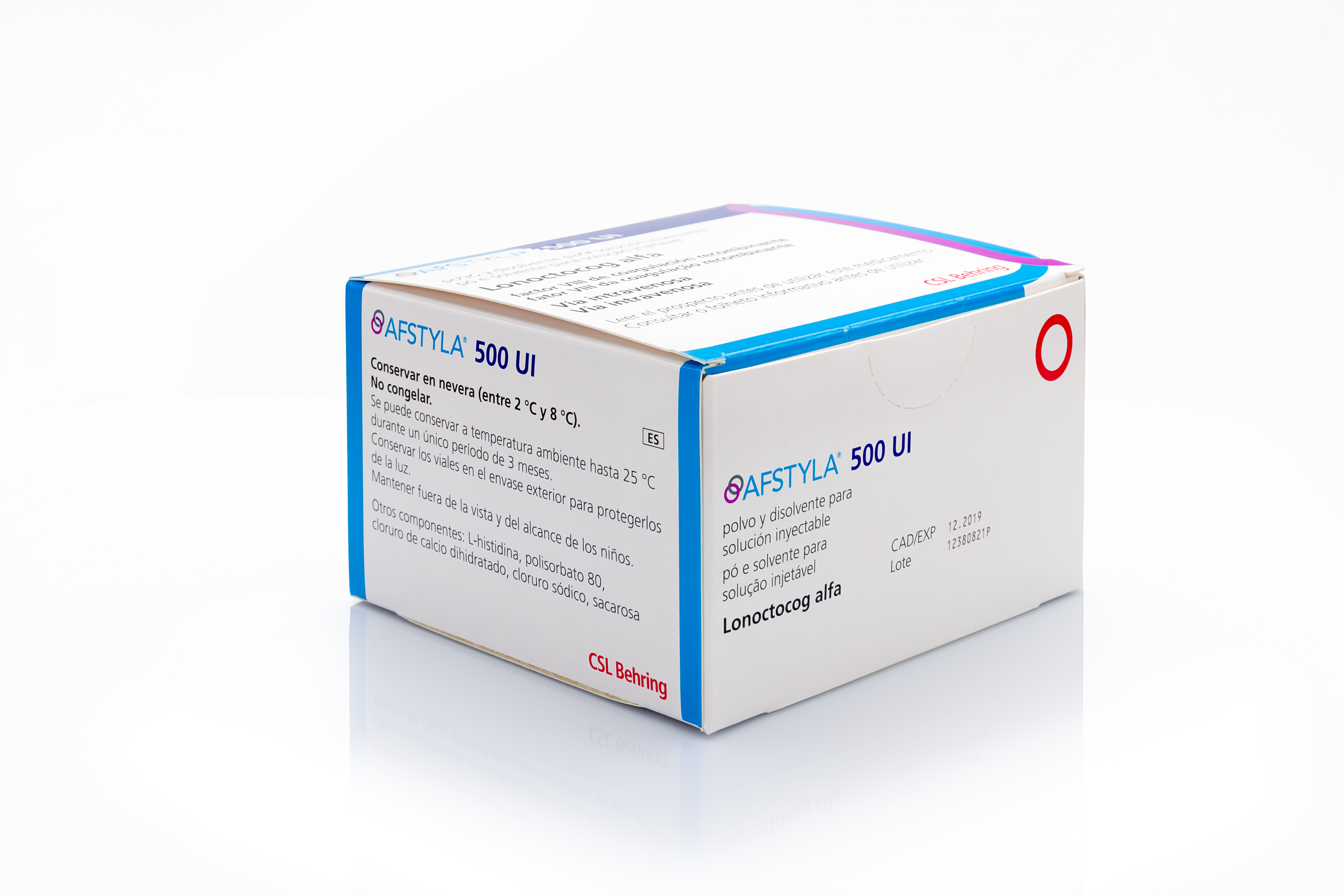 AFSTYLA 500 UI 1 VIAL POLVO PARA SOLUCION INYECTABLE + 1 VIAL DISOLVENTE