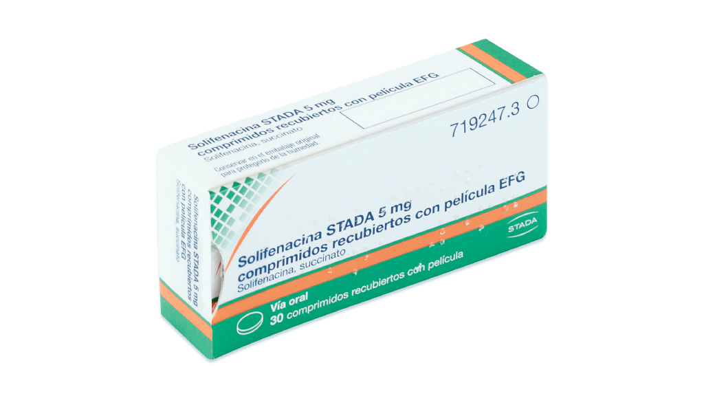 SOLIFENACINA STADA EFG 5 mg 30 COMPRIMIDOS RECUBIERTOS BLISTER PVC/PVDC-Al
