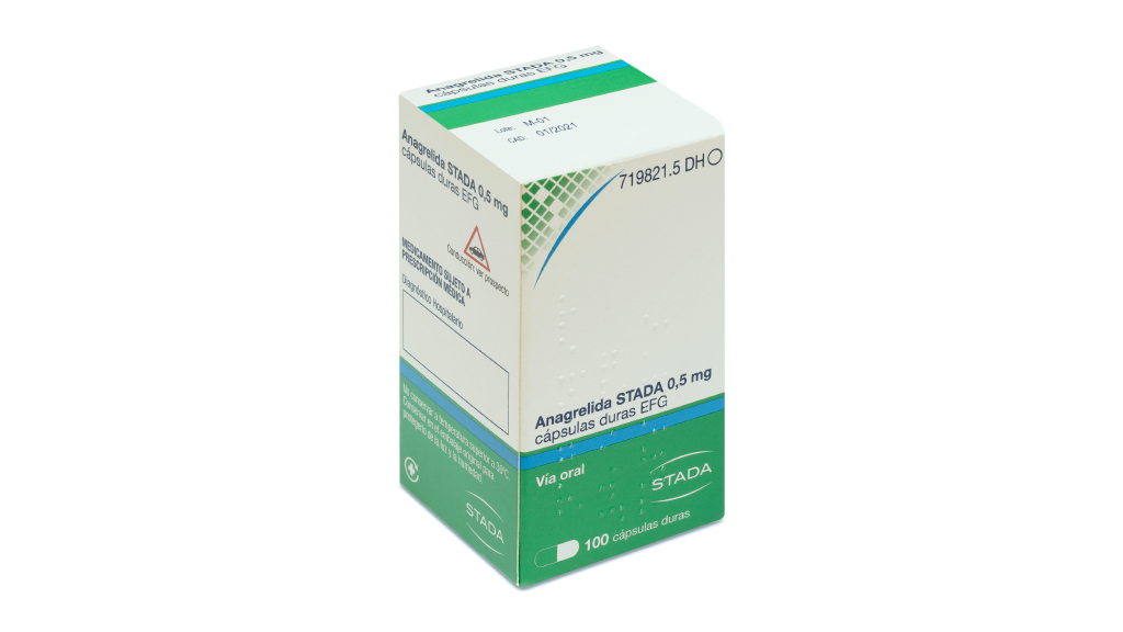 ANAGRELIDA STADA EFG 0,5 mg 100 CAPSULAS