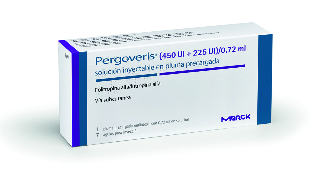 PERGOVERIS 450 UI/225 UI 1 PLUMA PRECARGADA SOLUCION INYECTABLE 0,72 ml + 7 AGUJAS