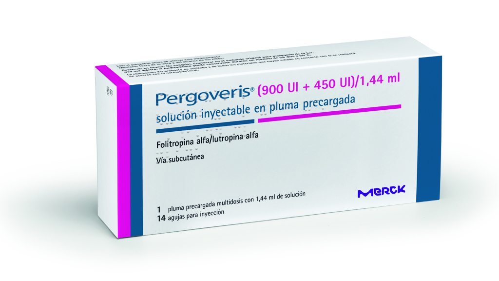 PERGOVERIS 900 UI/450 UI 1 PLUMA PRECARGADA SOLUCION INYECTABLE 1,44 ml + 14 AGUJAS