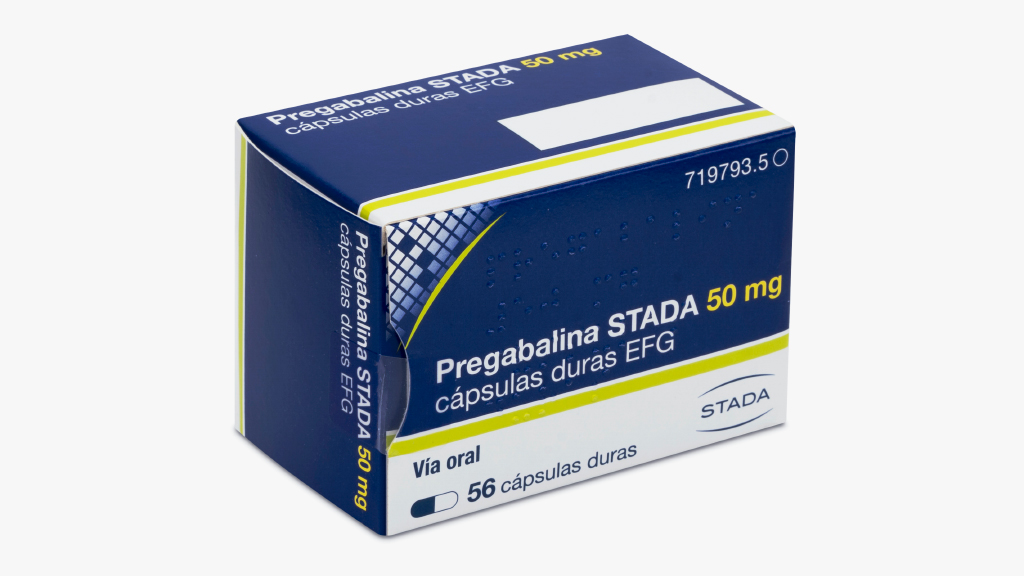PREGABALINA STADA EFG 50 mg 56 CAPSULAS