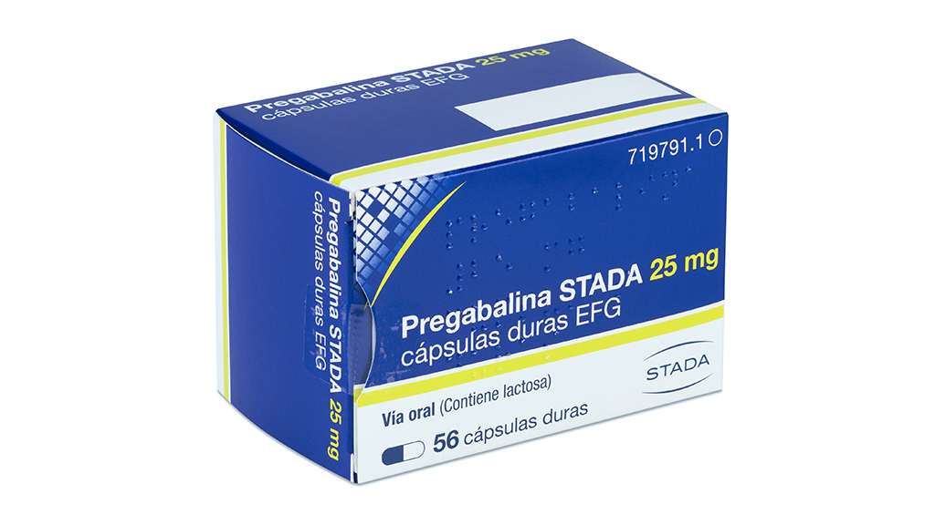 PREGABALINA STADA EFG 25 mg 56 CAPSULAS