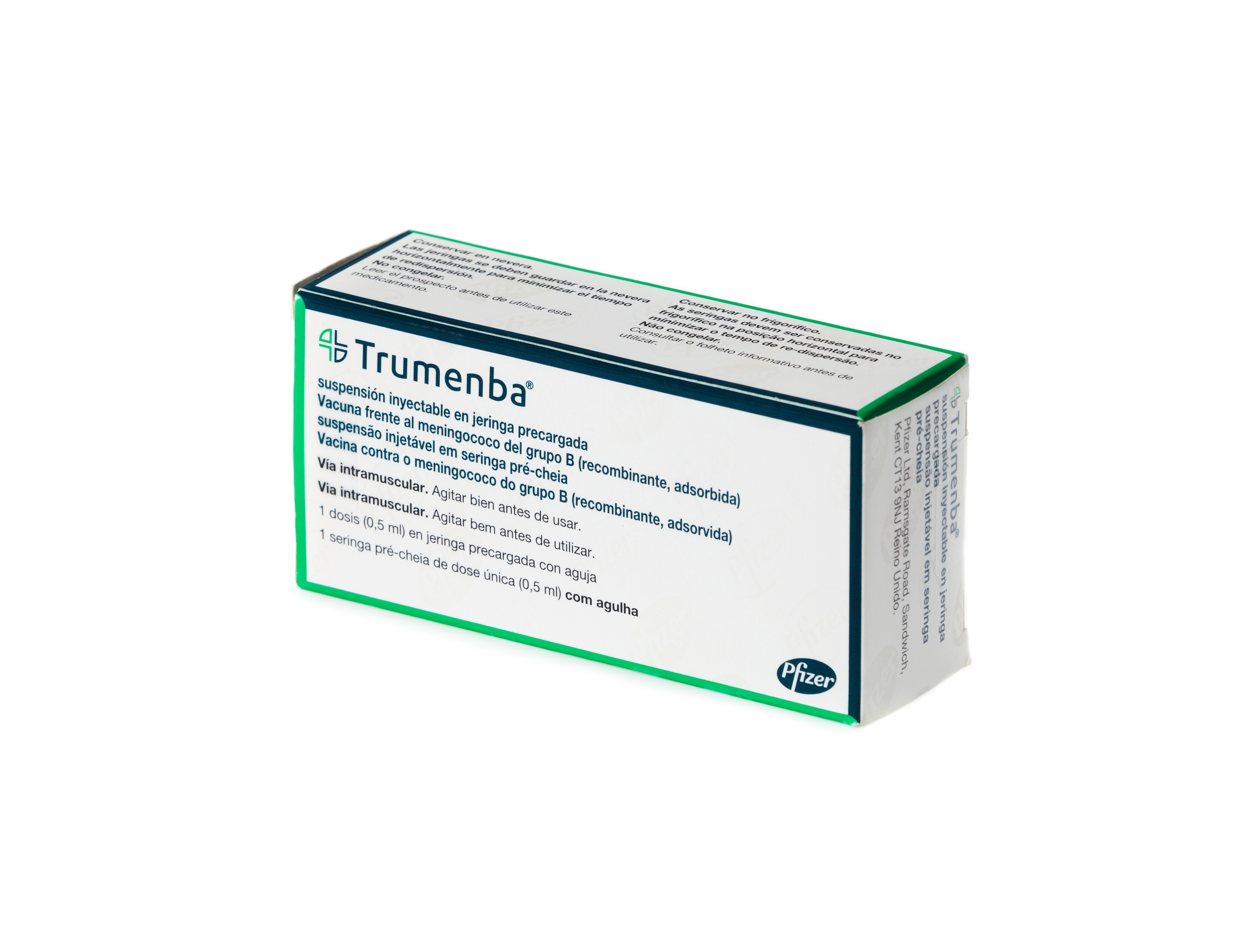 TRUMENBA 1 JERINGA PRECARGADA SUSPENSION INYECTABLE 0,5 ml