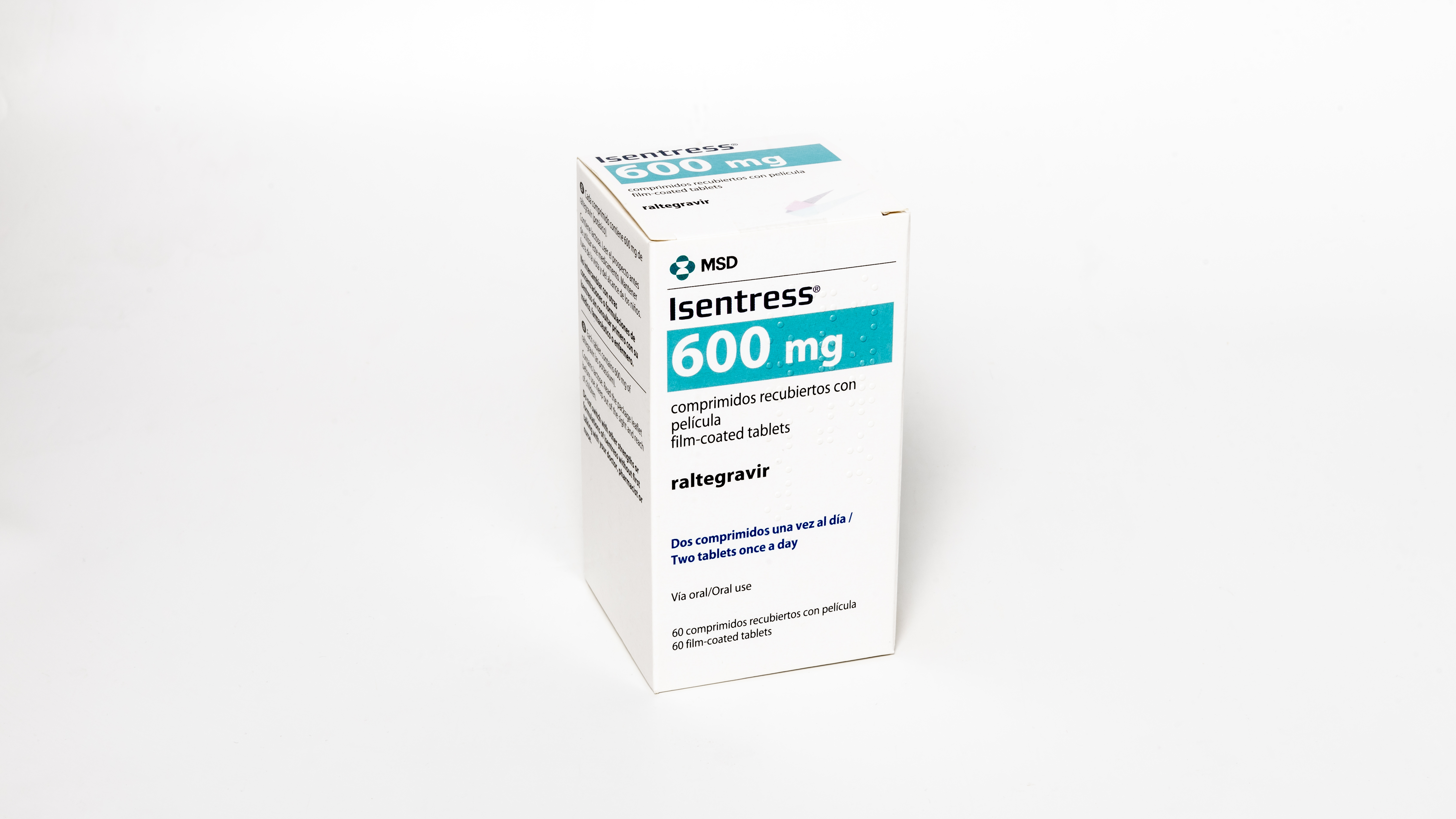 ISENTRESS 600 mg 60 COMPRIMIDOS RECUBIERTOS