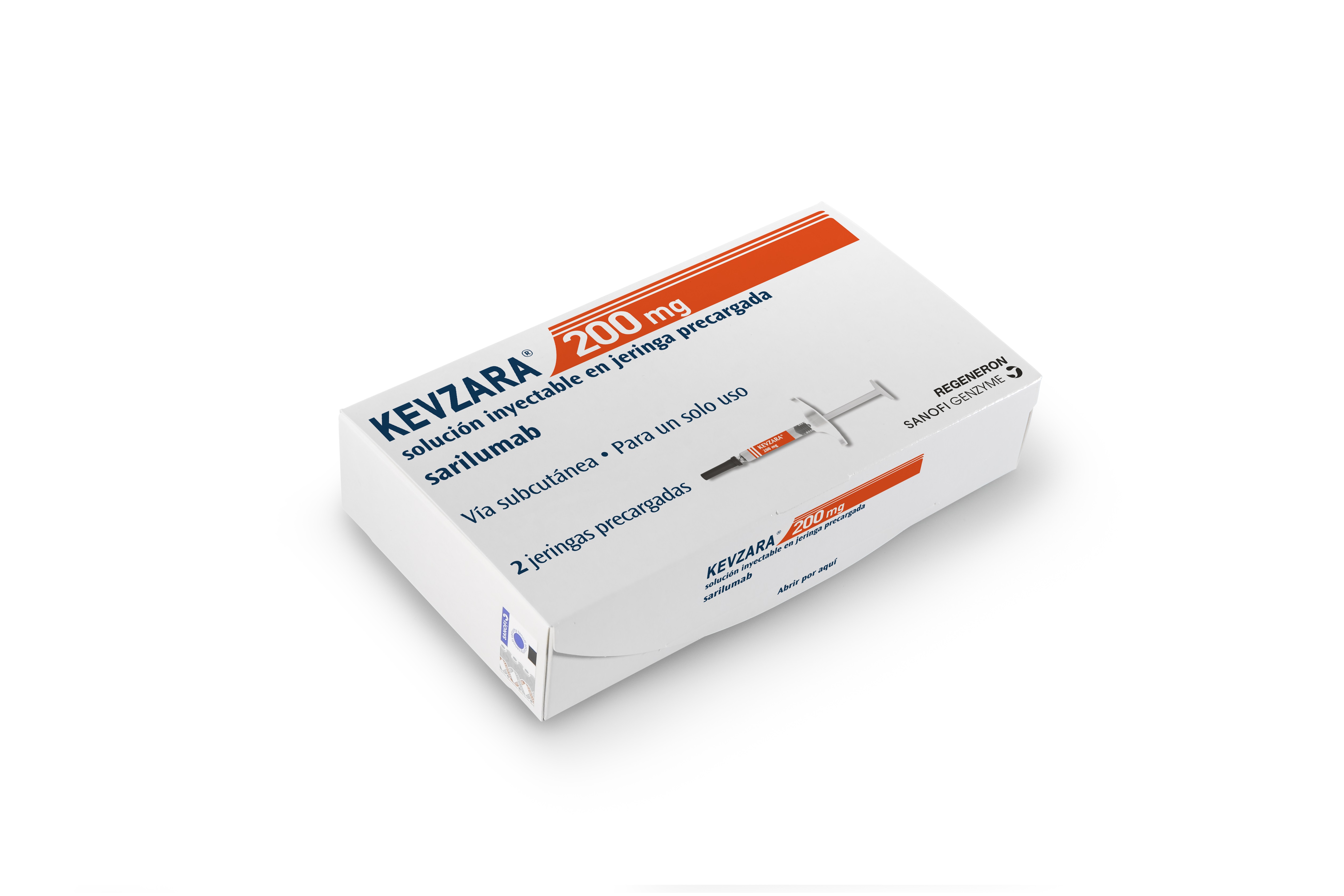 KEVZARA 200 mg 2 JERINGAS PRECARGADAS SOLUCION INYECTABLE 1,14 ml