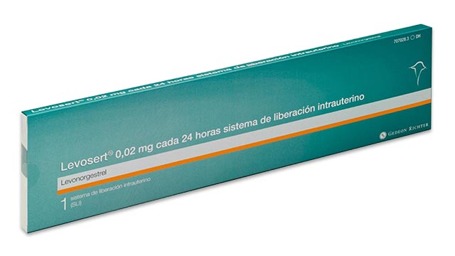 LEVOSERT 0,02 mg/24 h 1 SISTEMA LIBERACION INTRAUTERINO