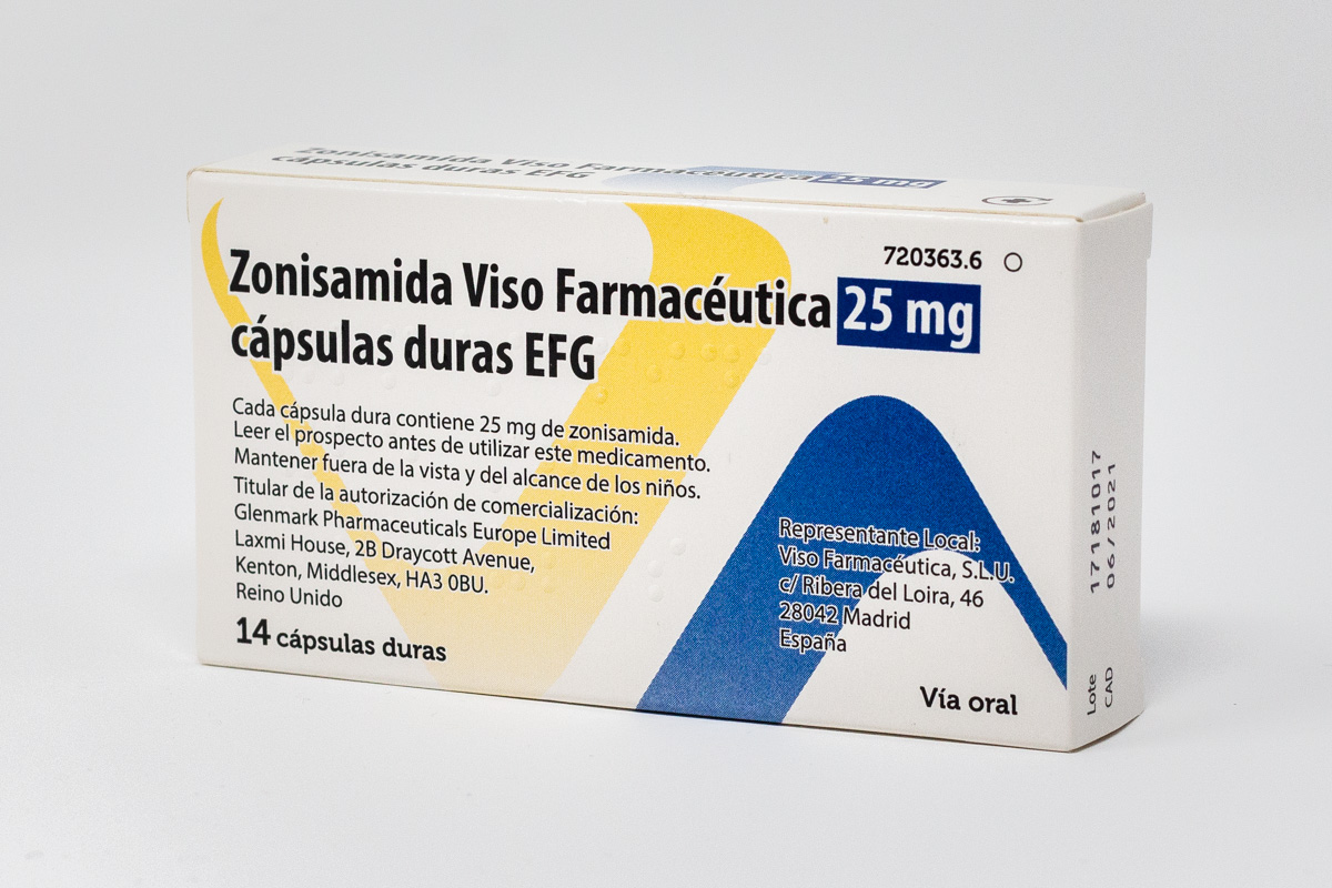 ZONISAMIDA VISO FARMACEUTICA EFG 25 mg 14 CAPSULAS