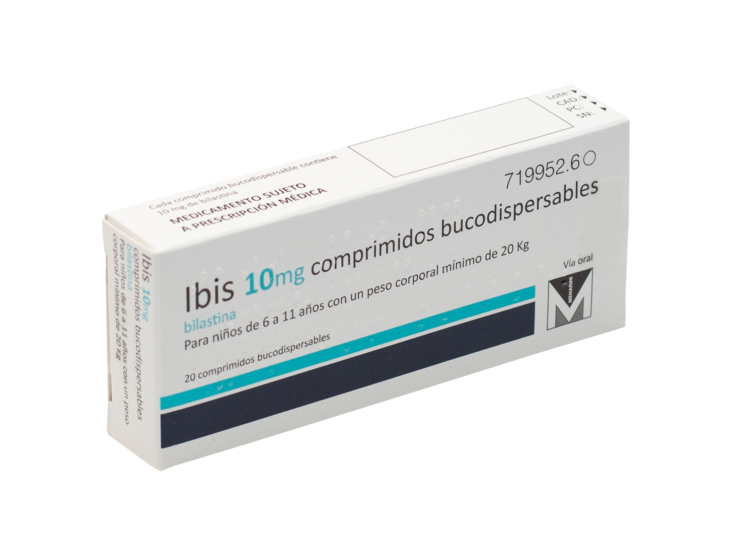 IBIS 10 mg 20 COMPRIMIDOS BUCODISPERSABLES