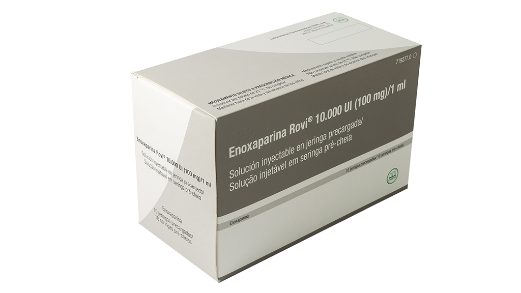 ENOXAPARINA ROVI 10.000 UI 100 mg 30 JERINGAS PRECARGADAS SOLUCION INYECTABLE 1 ml