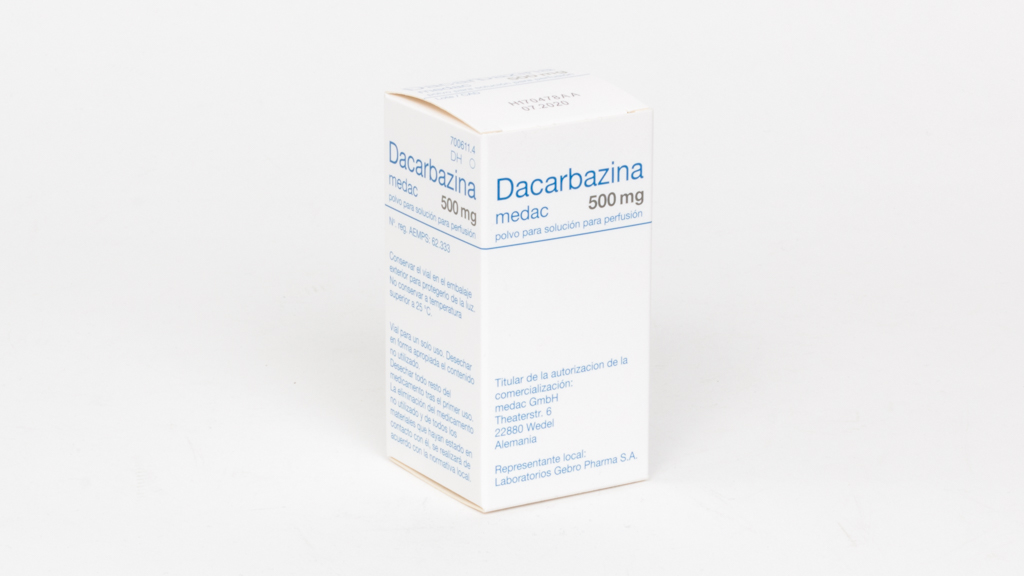 DACARBAZINA MEDAC 500 mg 1 VIAL POLVO PARA SOLUCION PARA PERFUSION