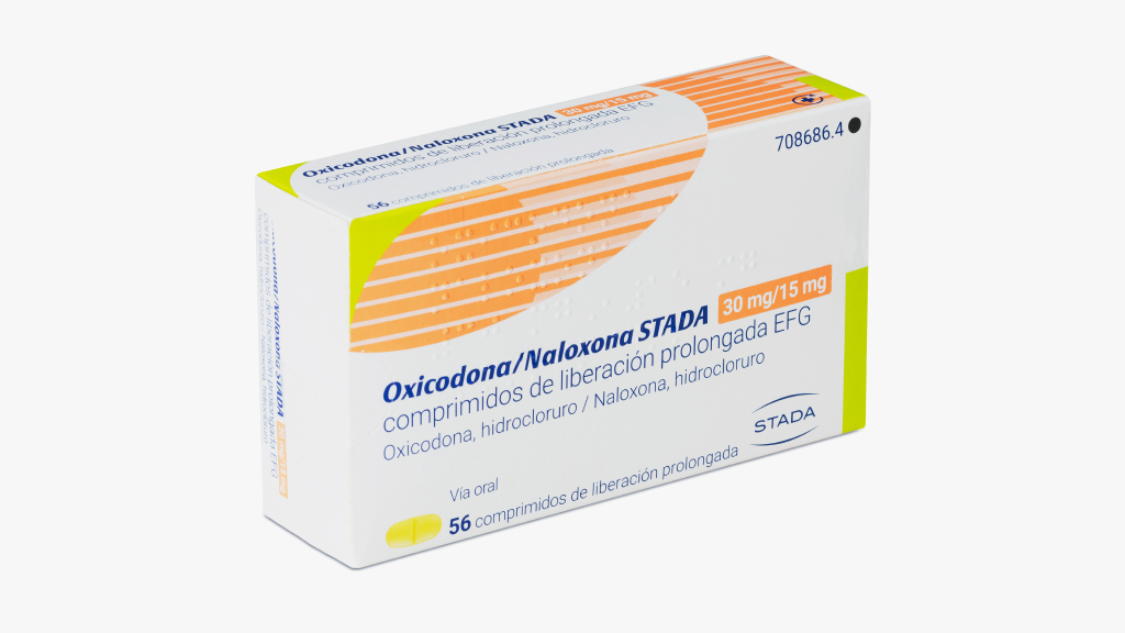 OXICODONA/NALOXONA STADA EFG 30 mg/15 mg 56 COMPRIMIDOS LIBERACION PROLONGADA