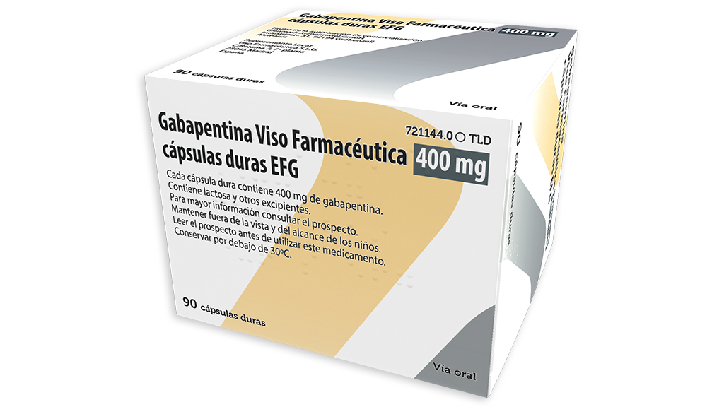 GABAPENTINA VISO FARMACEUTICA EFG 400 mg 30 CAPSULAS