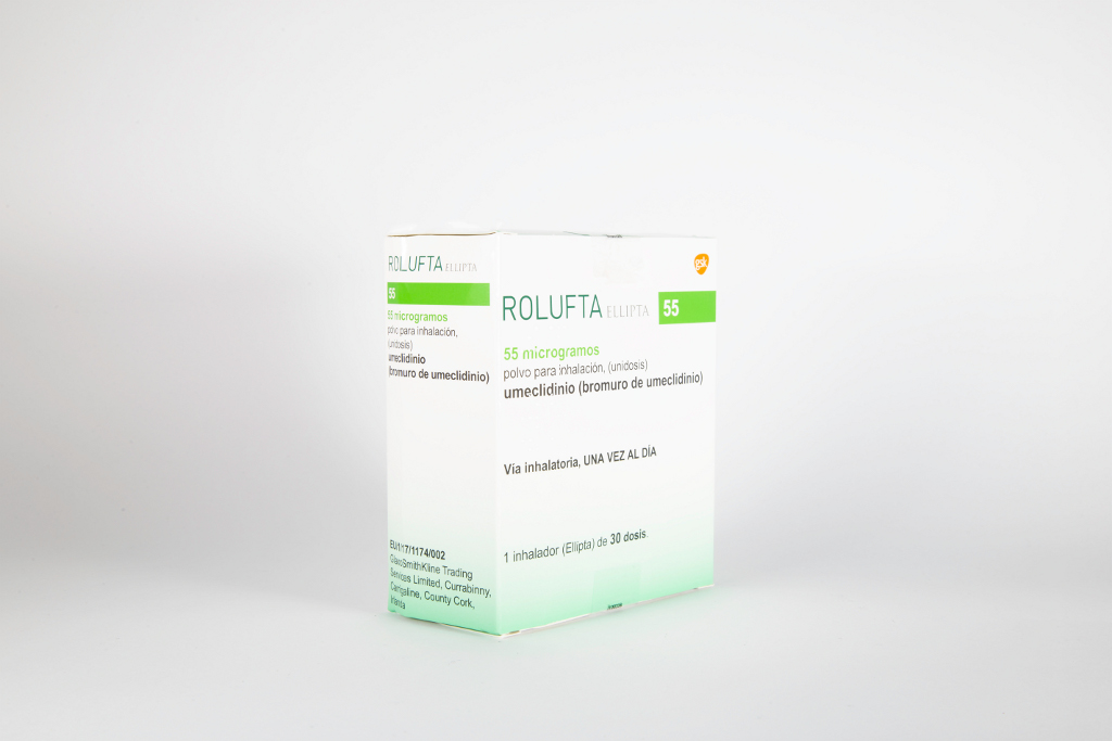 ROLUFTA ELLIPTA 55 microgramos POLVO PARA INHALACION 1 INHALADOR 30 DOSIS