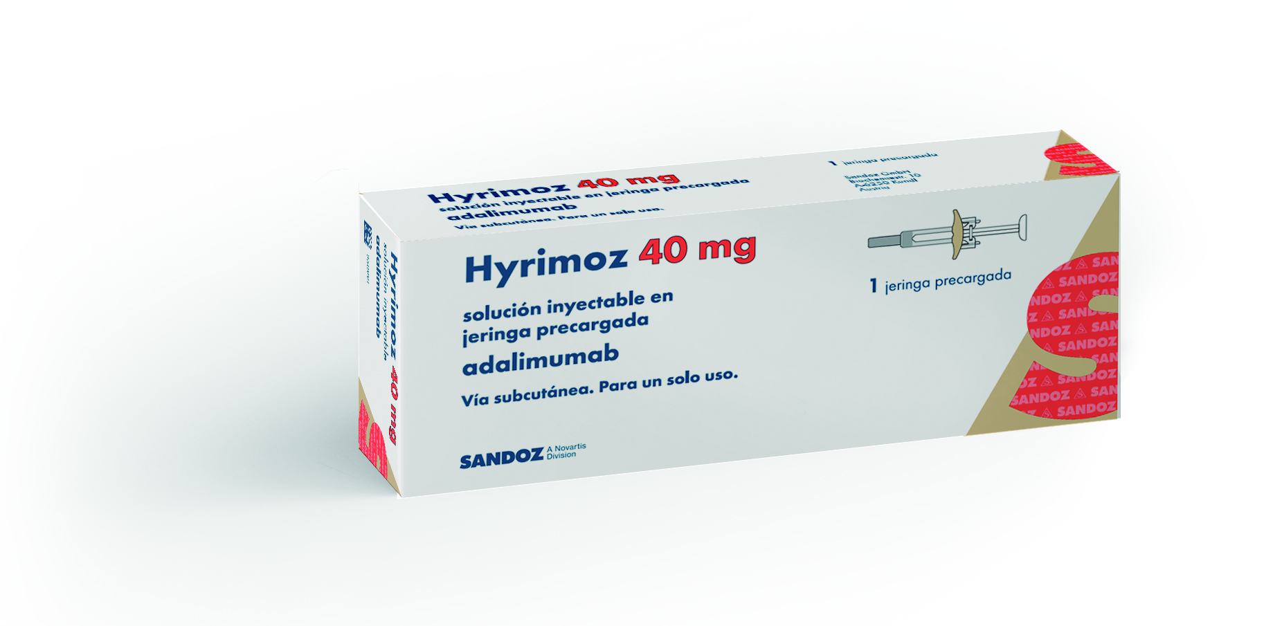 HYRIMOZ 40 mg 1 JERINGA PRECARGADA SOLUCION INYECTABLE 0,8 ml