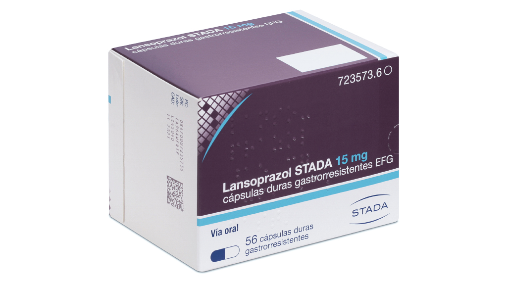 LANSOPRAZOL STADA EFG 15 mg 56 CAPSULAS GASTRORRESISTENTES BLISTER