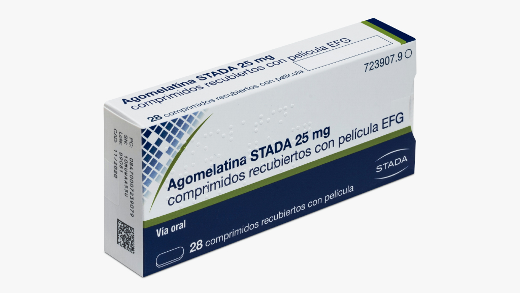 AGOMELATINA STADA EFG 25 mg 28 COMPRIMIDOS RECUBIERTOS