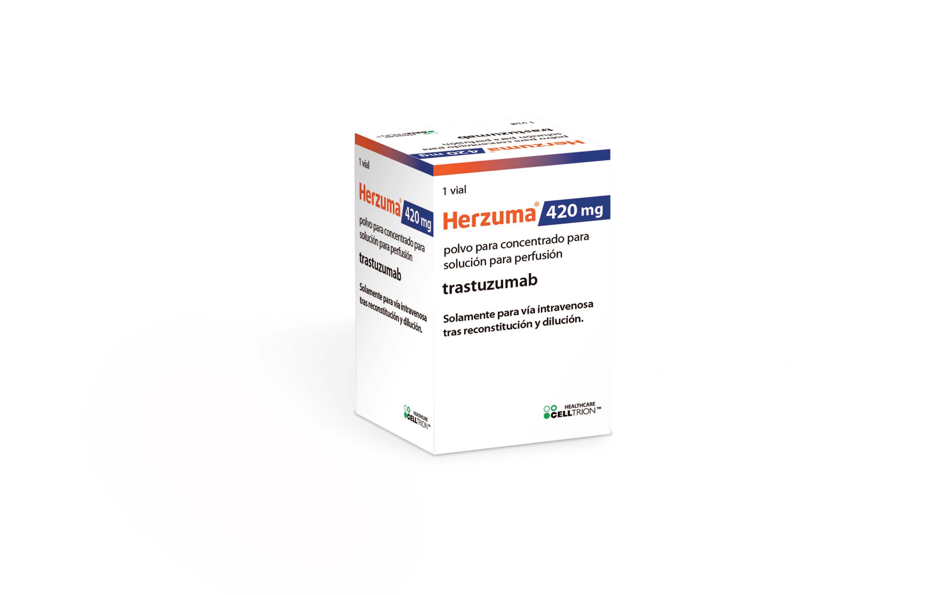 HERZUMA 420 mg 1 VIAL POLVO PARA CONCENTRADO PARA SOLUCION PARA PERFUSION