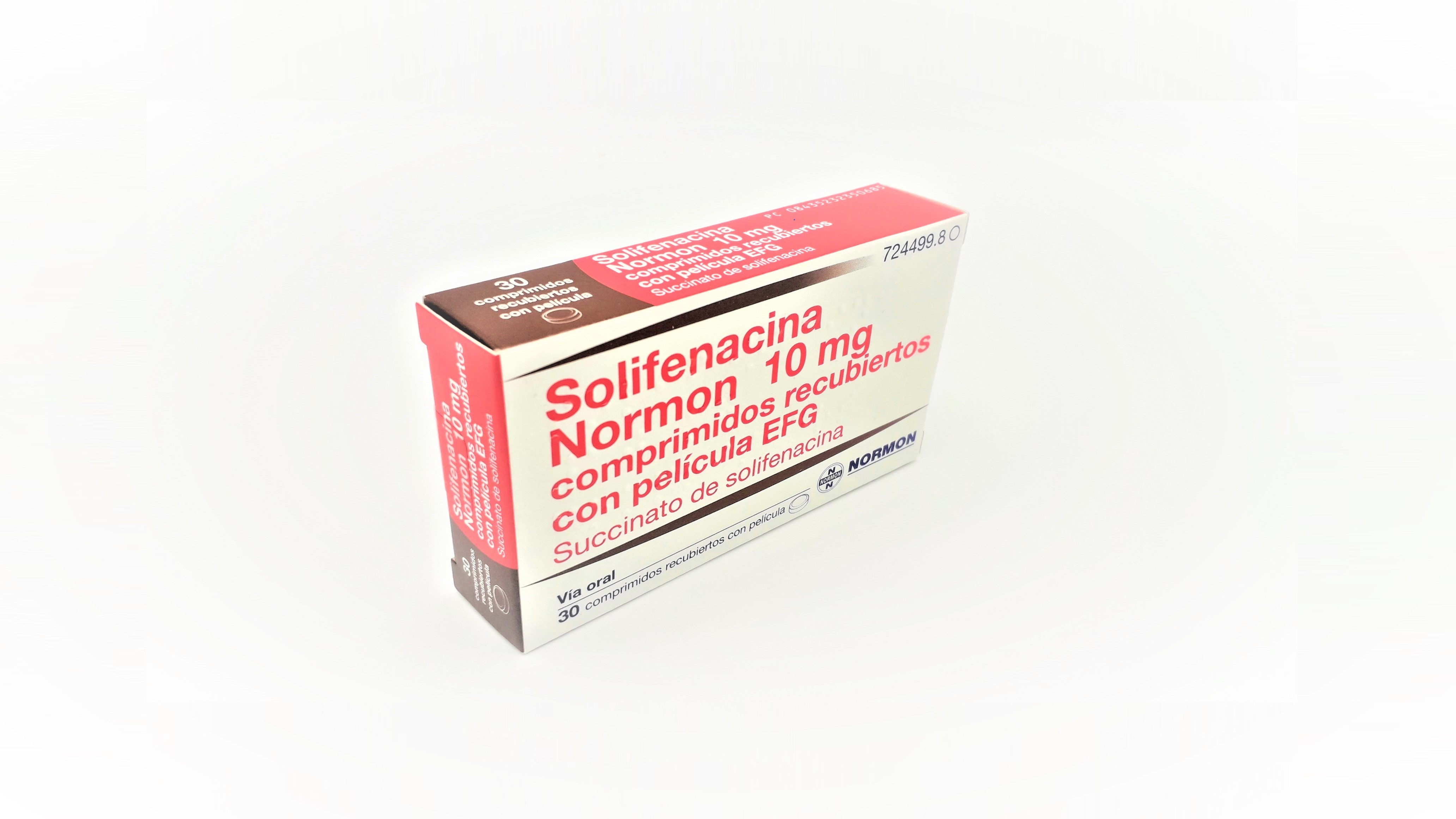 SOLIFENACINA NORMON EFG 10 mg 30 COMPRIMIDOS RECUBIERTOS BLISTER Al/PVC