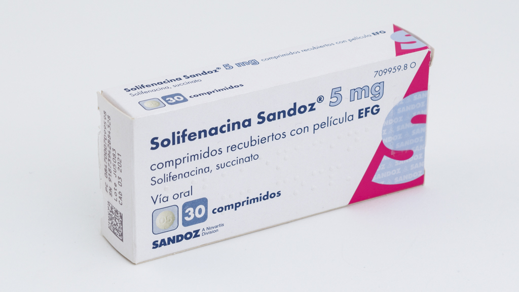 SOLIFENACINA SANDOZ EFG 5 mg 30 COMPRIMIDOS RECUBIERTOS