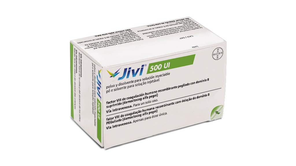 JIVI 500 UI 1 VIAL POLVO PARA SOLUCION INYECTABLE + 1 JERINGA PRECARGADA DISOLVENTE